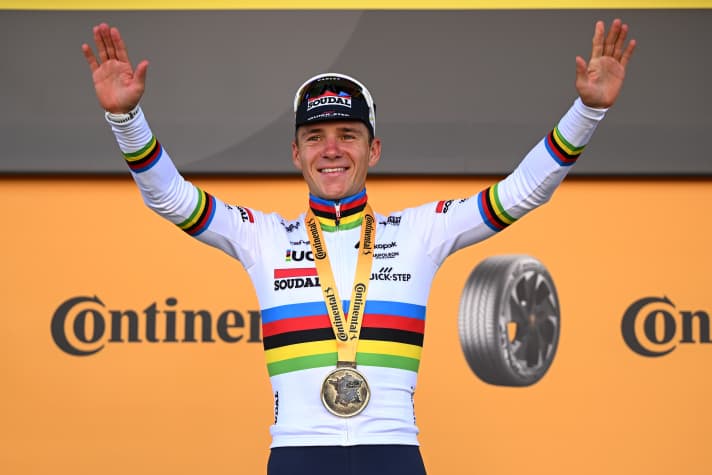 Remco Evenepoel - The world champion in the individual time trial for the past two years