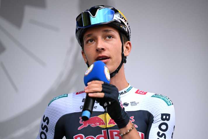 Gefragt: Florian Lipowitz bei der vergangenen Deutschland-Tour