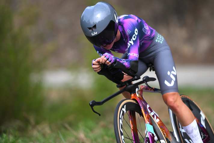 Ella Wyllie a également défendu son titre et est championne du contre-la-montre