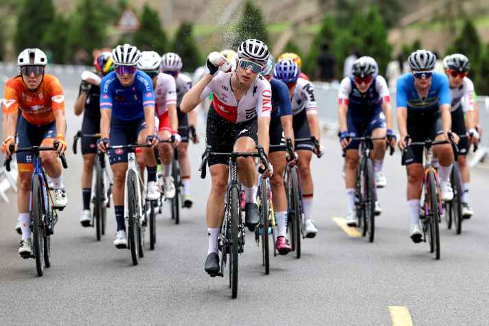 Pushing for a leading role in the peloton: Switzerland's Marlen Reusser, world and European champion in the individual time trial