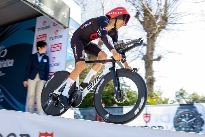 Rampe de départ : Comme ici à Tirreno-Adriatico, Wilksch devrait se lancer dans la course au Pays Basque lors du contre-la-montre individuel d'ouverture.