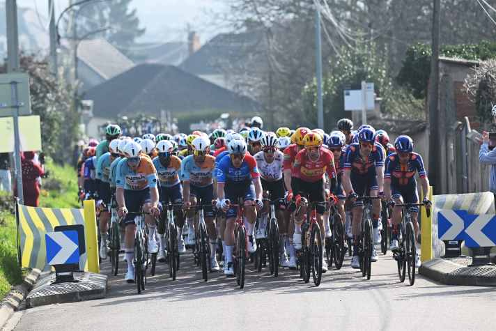 There were similar constrictions in the final, as well as roundabouts and sharp bends