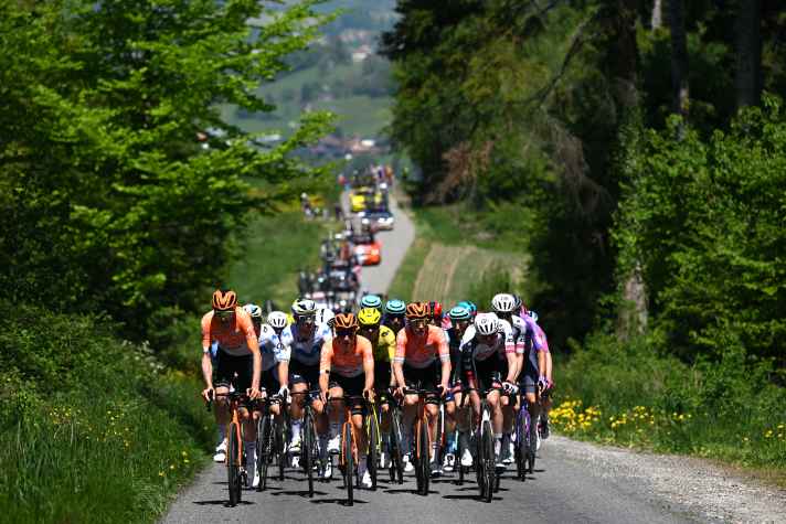 INEOS Grenadiers controlled the section for long stretches.