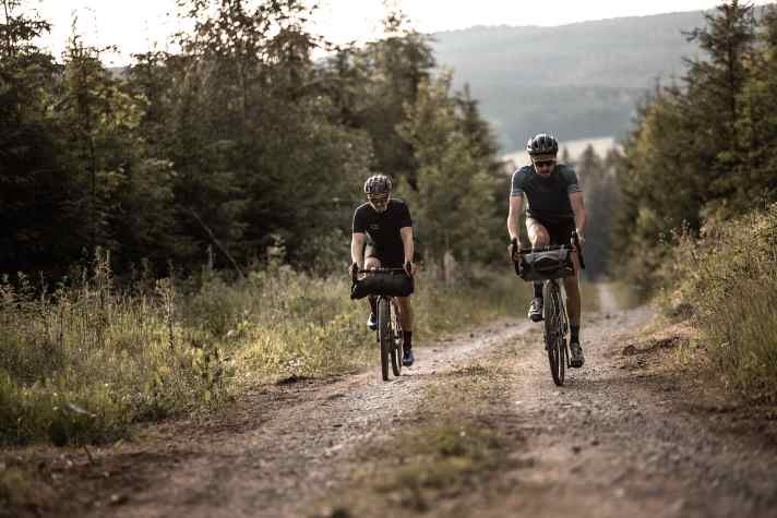 Dans les monts Métallifères, les gravelbikers peuvent s'adonner à des kilomètres de plaisir sur des pistes forestières et des sentiers.