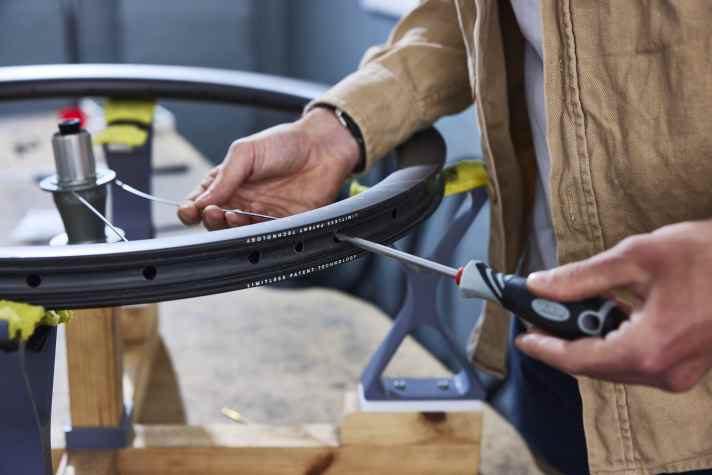 The rims are optimised for tyres between 40 and 40 millimetres