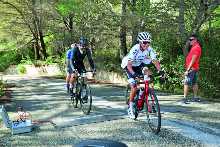 Steep classification: The first of two mountain classifications in the tour demands a lot of strength over a short distance.