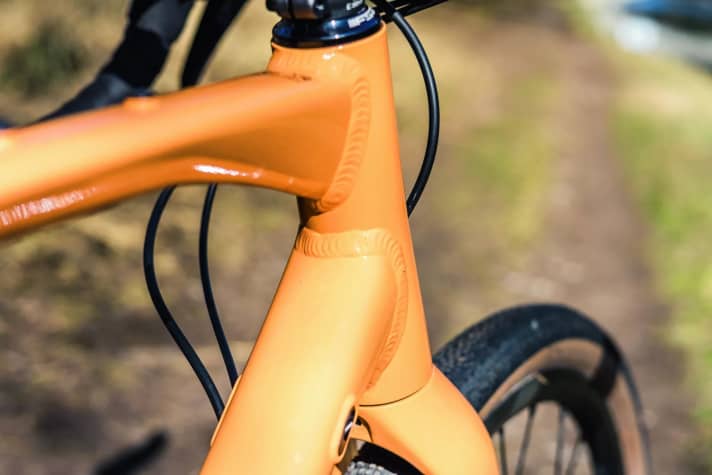 Open secret: The frame material is clearly visible in the unpolished seams, which are, however, cleanly executed.