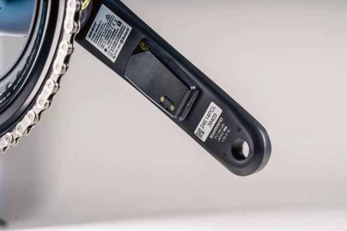 Trainingsdaten: Das serienmäßige Power­meter dürfte vielen Hobbyfahrern ausreichen.