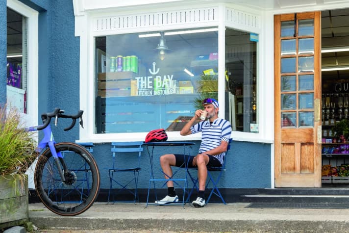 Mit Ausblick: Kaffeepause an der Ostküste der Insel Arran