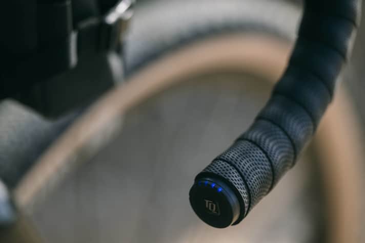 Discreet: The support level display is concealed in the handlebar end