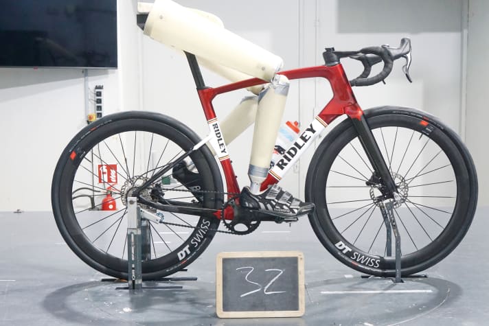 The Ridley Kanzo Fast in the wind tunnel