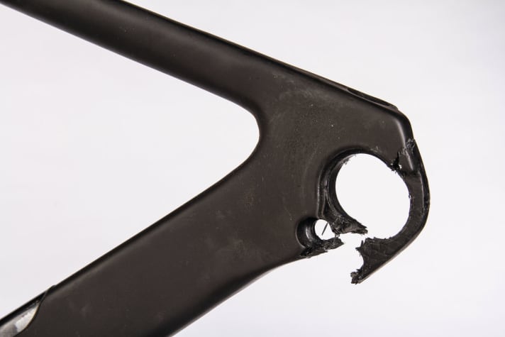 Scott Foil before the repair