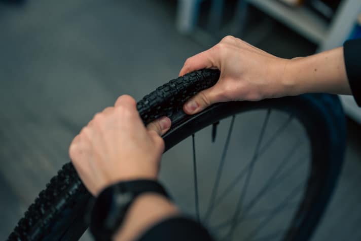 Press at the bottom of the