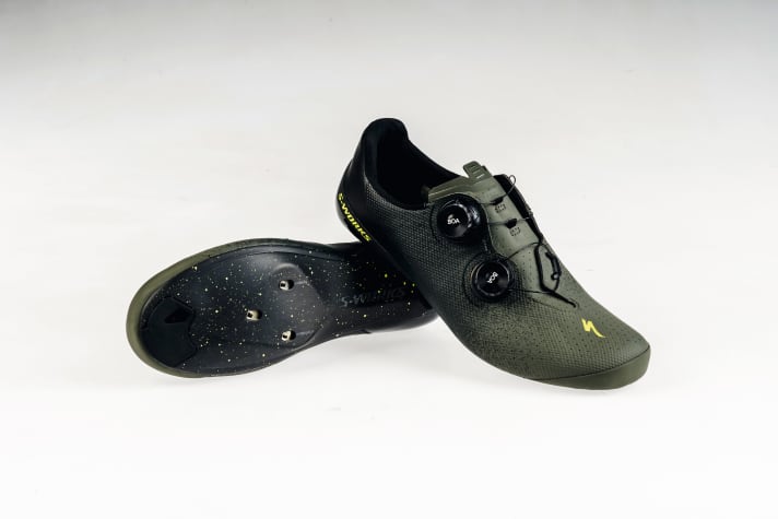 Auch die Specialized S-Works Torch gehören zu den leichtesten Modellen (Größe 44)