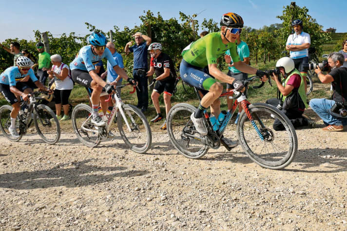 Toujours dangereux : le Slovène Matej Mohoric est un habitué des courses. Il a remporté le Tour de Pologne, une étape du Tour de France et est devenu champion du monde sur les pierriers.