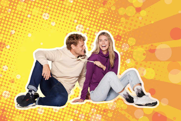 Sunny summer tropical abstract background, pop art retro comic book illustration