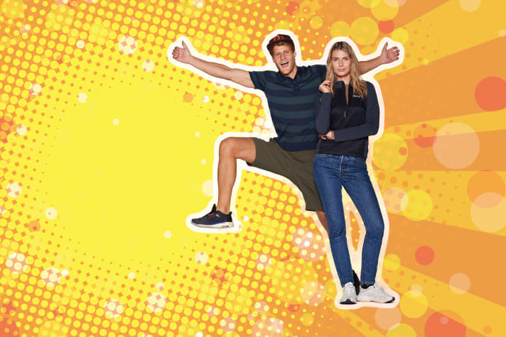 Sunny summer tropical abstract background, pop art retro comic book illustration