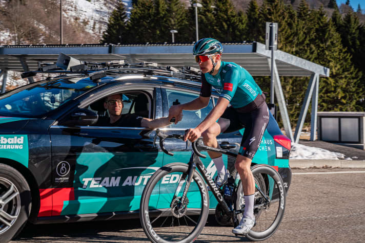 Förderer Christian Schrot mit Emil Herzog