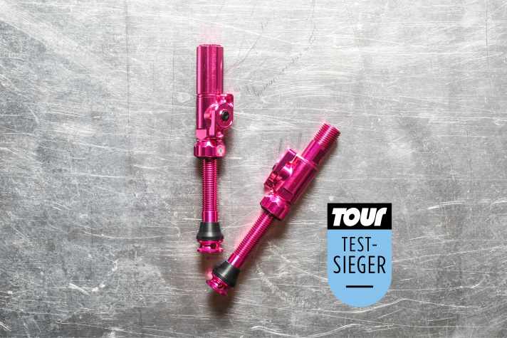 Maximum air flow and no clogging - only the weight of the Muc-Off valve has to be compromised.