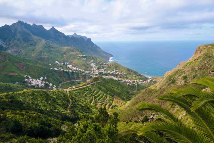 Le village de Taganana est isolé dans les montagnes d'Anaga et est atteint après environ la moitié du trajet du tour 6.