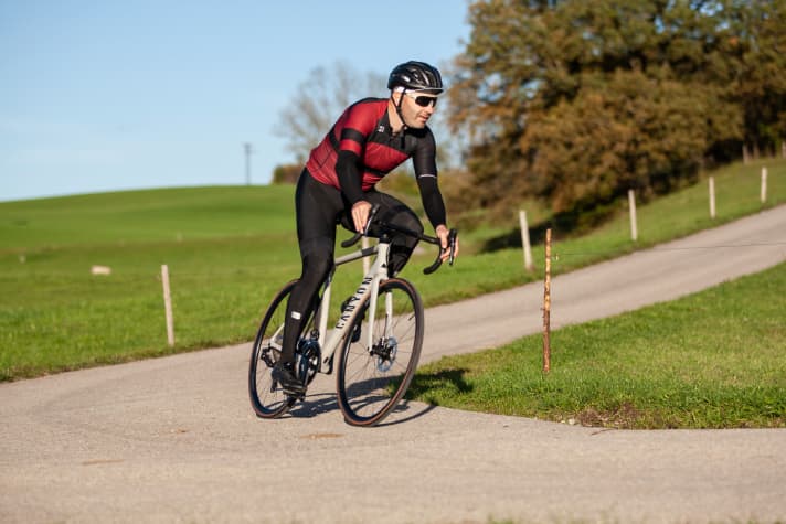 Das Canyon Endurace CF SL 8 Di2 im Fahreinsatz