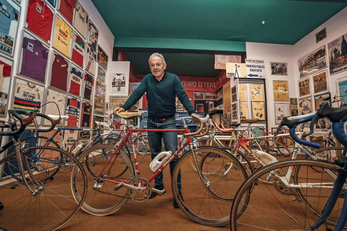 The Bottecchia laid the foundation for the collection of historic racing bikes