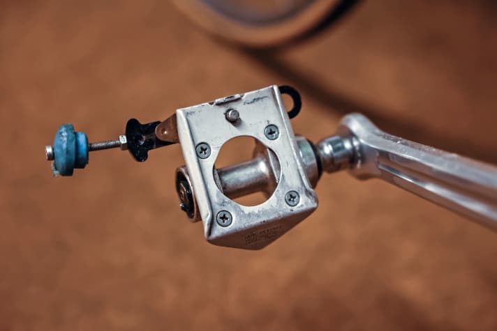 Prototyp des Systempedals von Cinelli