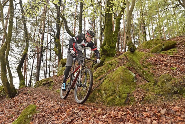   Udo Bölts lives and trains in the Palatinate Forest and loves the trails on sandy ground that dries quickly and has good grip.