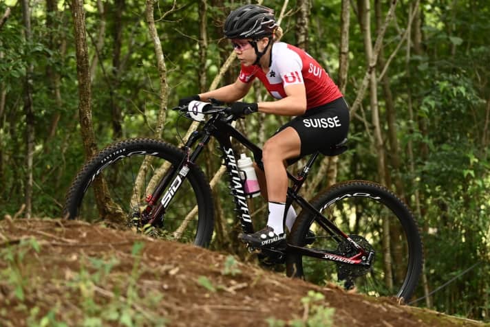   So gut wie bei Olympia war Sina Frei, die WM-Vierte von 2020, in dieser Saison bisher nur im Short-Track-Rennen von Les Gets.