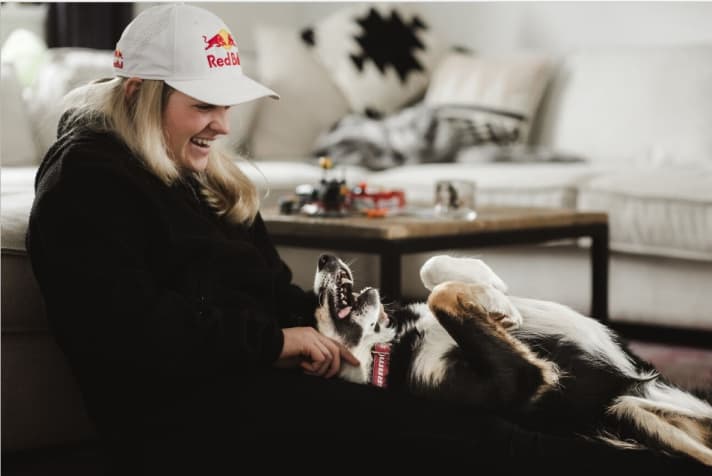 Visiting the world champion, Vali Höll.
