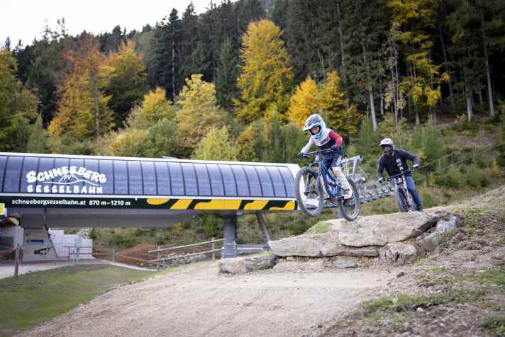 Before you get on the chairlift, you can warm up in the new Playground.
