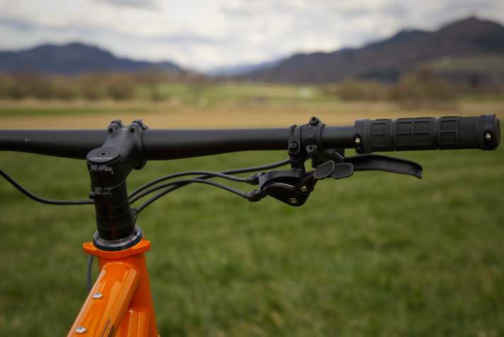 On mountain bikes, many people prefer thumb levers to twist shifters.