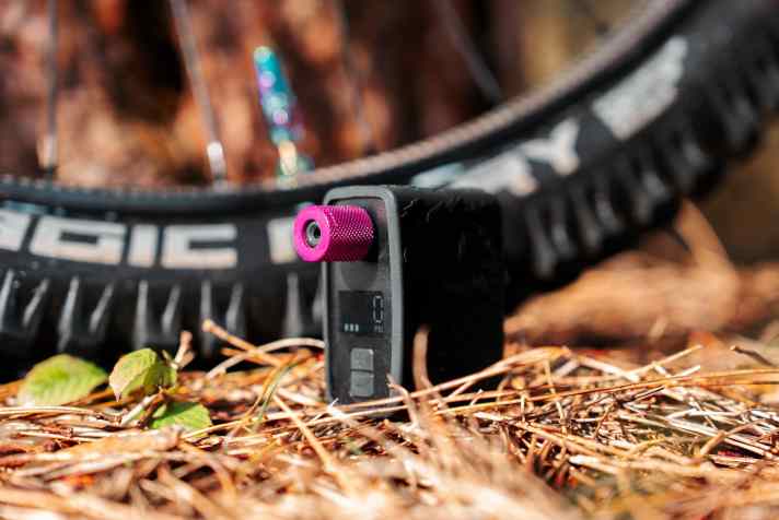 The Muc-Off mini compressor is small and powerful enough to go on tour with you.