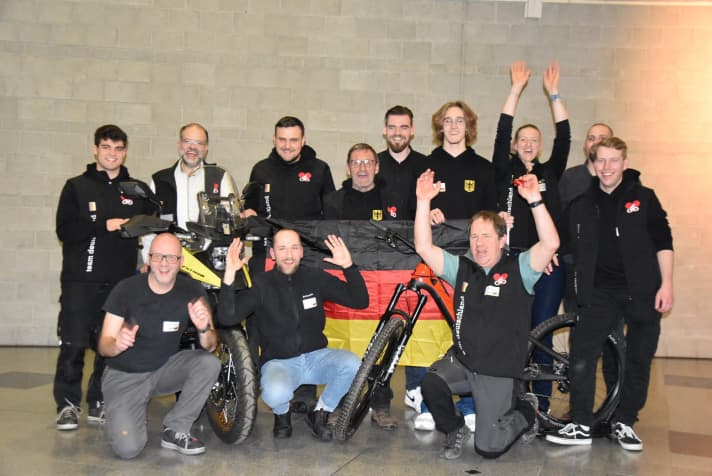 The German team at the 2024 European Cycling Cup.