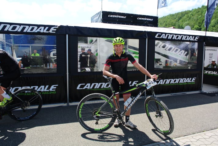   Test-Redakteur Stefan Loibl nach dem Gonso Albstadt Classic-Marathon.