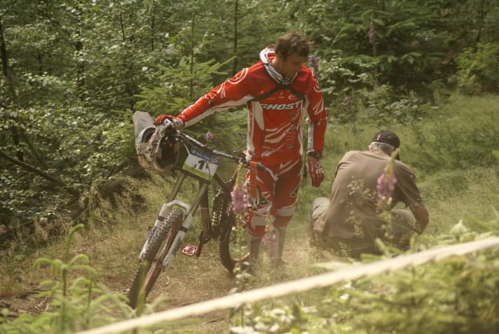   Always on hand. Marcus Klausmann's father supported his son to the best of his ability.