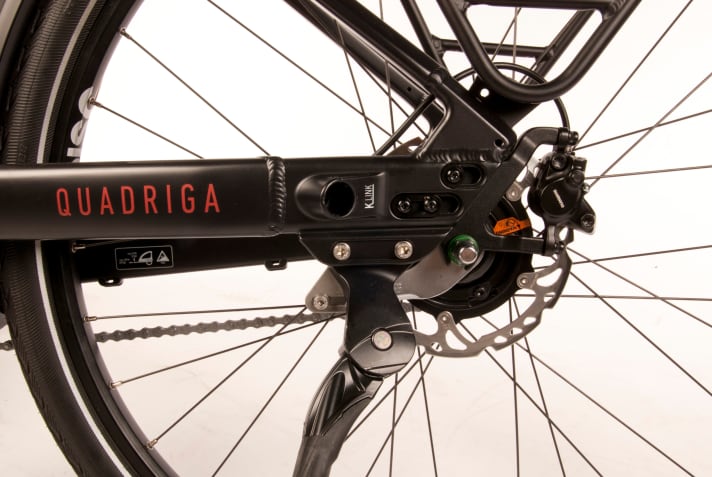 Die spezielle K-Link-Kupplung verbindet Kettler-Kinderanhänger mit dem Rad.