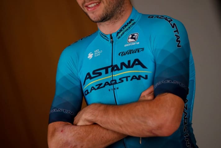The new Astana Qazaqstan Team jersey