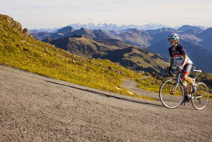 Climbing the summit: the steep ramps to the transmission mast offer breathtaking views
