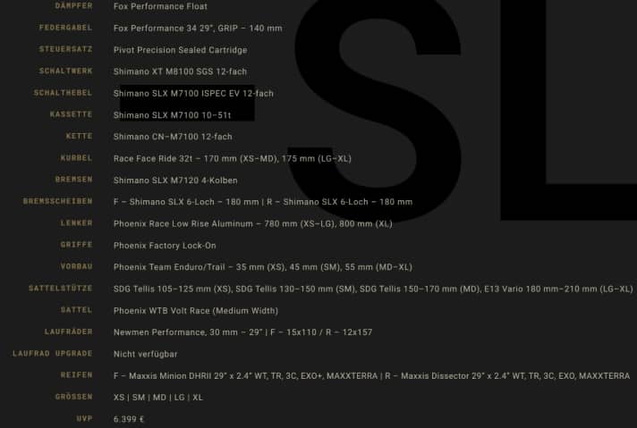 Die günstigste Variante des Trailcat SL