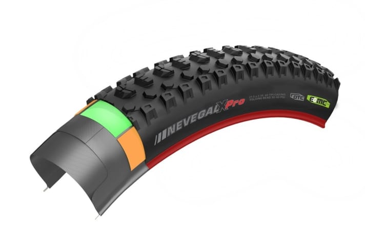   E-mountain bike tyre for touring use: the Kenda Nevegal X Pro EMC.