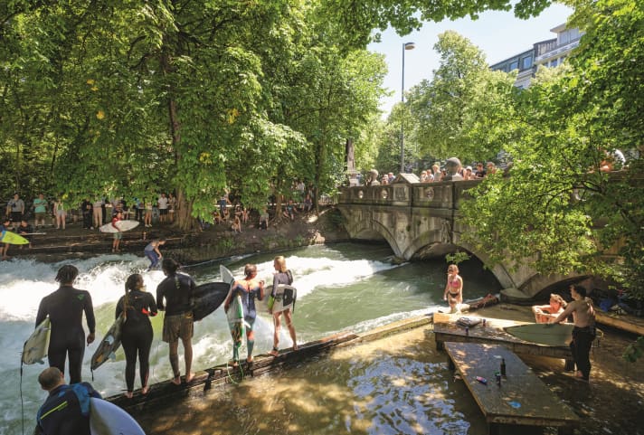 The Eisbach in the English Garden