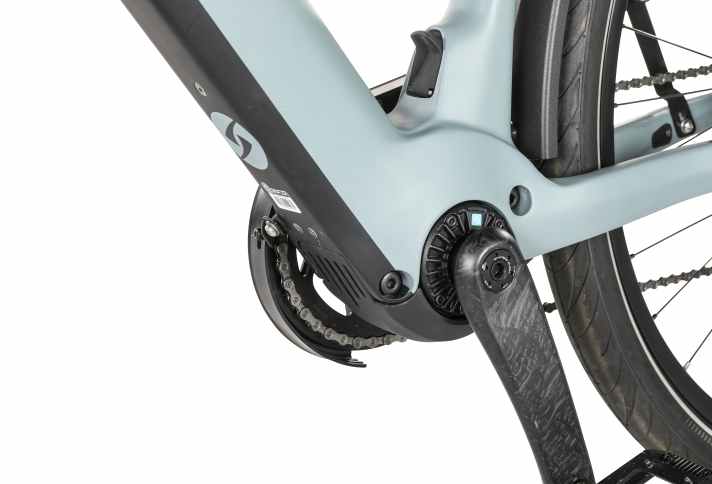 Unauffällig, aber sehr effizient: der TQ- Motor. Das Leichtgewicht vermittelt ein natürliches Tretgefühl und arbeitet sehr leise.