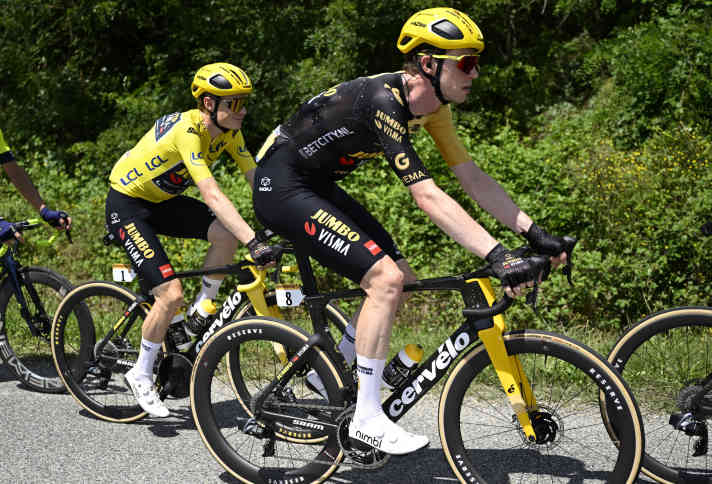 Nathan Van Hooydonck war bei der Tour de France 2023 als Edelhelfer stets an der Seite von Jonas Vingegaard.