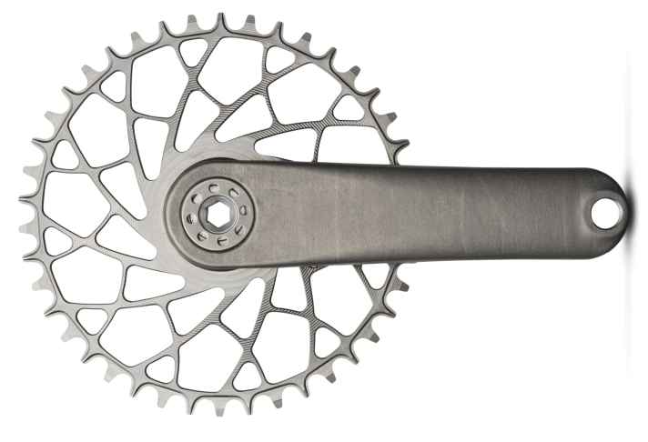 Sturdy Cycles manufactures the Crank Arms MTB Titanium using a 3D printing process