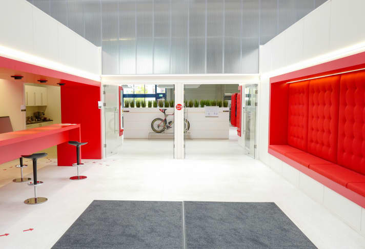   The door is wide open, everything looks inviting, but the entrance to the development department is a wall. Access is strictly forbidden to unauthorised persons. The fear of ideas being stolen is too great.