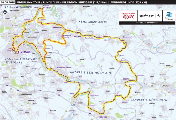 Parcours du Jedermann Tour 2018