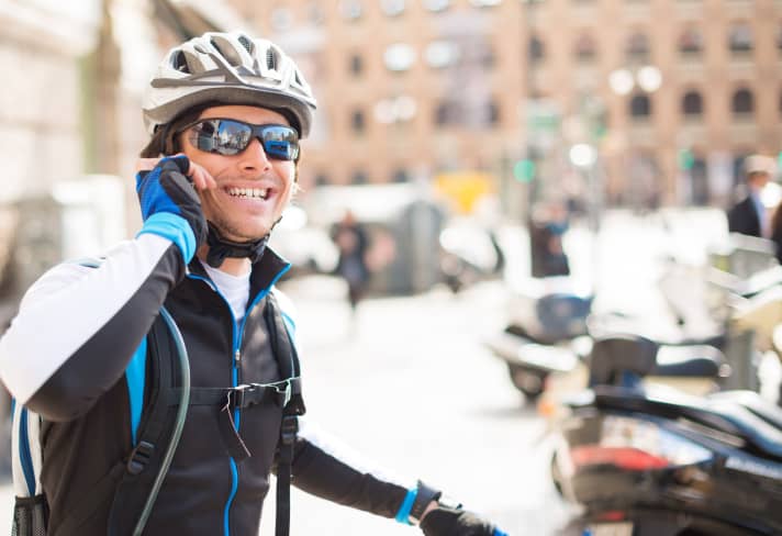   Telephoning without hands-free equipment - bad mistake.