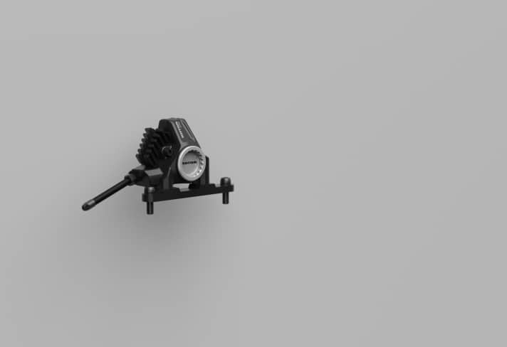 The brake callipers can be converted from flat to post mount and are equipped with a monobloc design and ceramic pistons for better heat dissipation