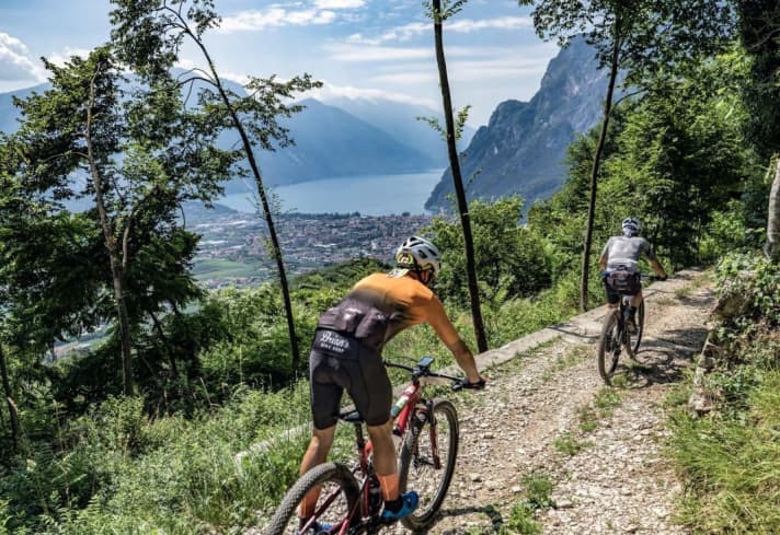 Eine Woche BIKE Transalp ist eine echte Aufgabe. Auch die sportliche Herausforderung ist ein Grund teilzunehmen.